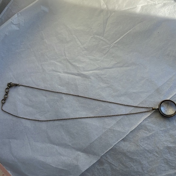 COPY - Magnifying Glass Pendant Necklace, Lucky Brand, Antique - Picture 4 of 16